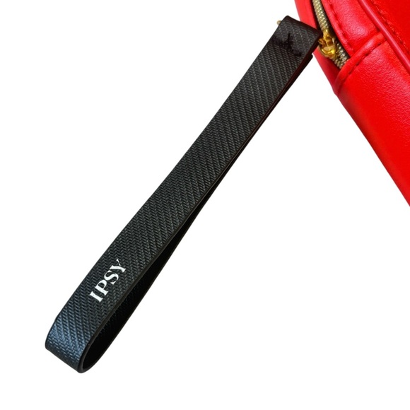 IPSY Heart Shaped Cosmetic Bag Clutch in Red - Picture 6 of 8